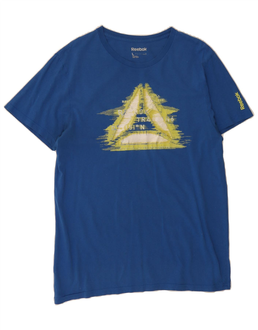 REEBOK Mens Graphic T-Shirt Top Large Blue Cotton Vintage Reebok and Second-Hand Reebok from Messina Hembry 