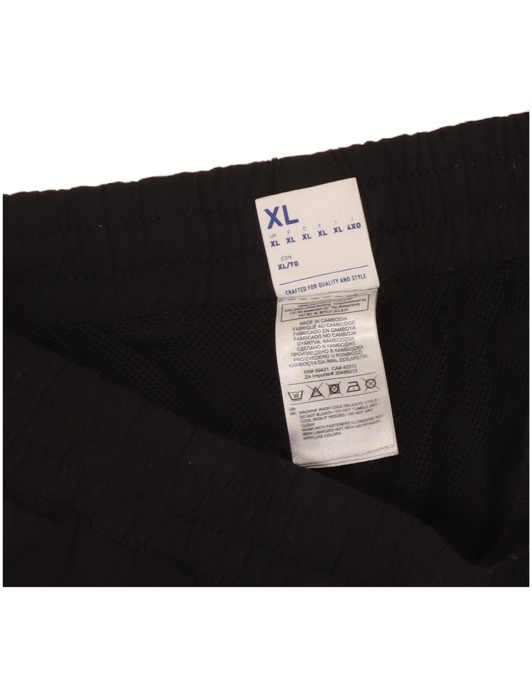 Męskie spodnie dresowe Reebok Joggers XL Czarny poliester z blokami kolorów
