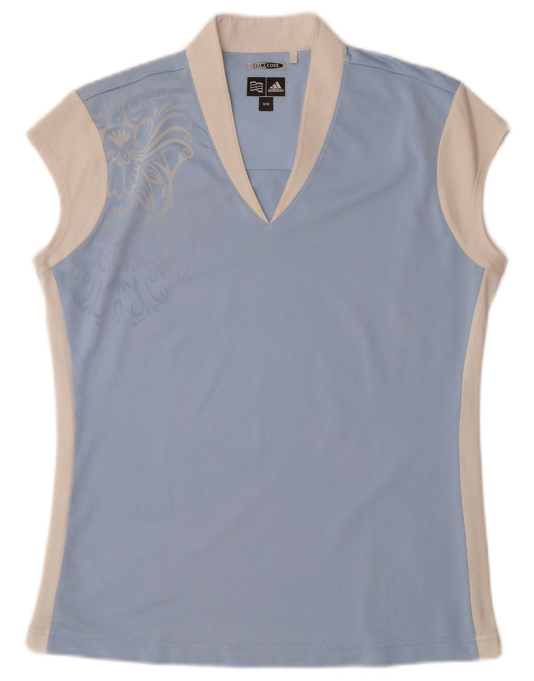 Damska koszulka ADIDAS Climacool Top UK 14 w kolorze średnioniebieskim