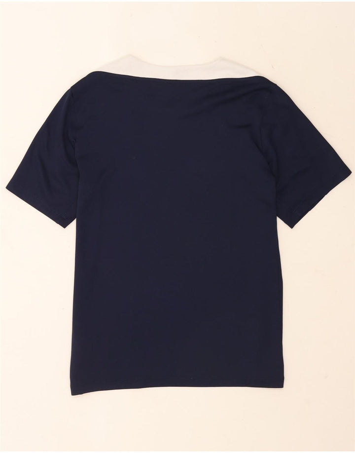Męski T-shirt Nike Dri Fit Slim Top, duży, granatowy, kolorowy poliester