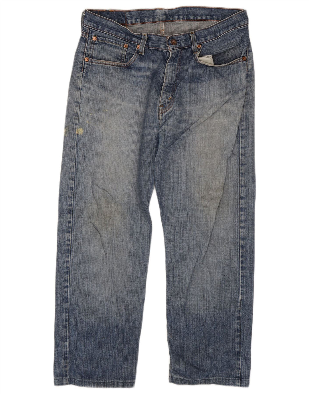 LEVI'S Mens 751 Straight Jeans W33 L27 Blue Cotton