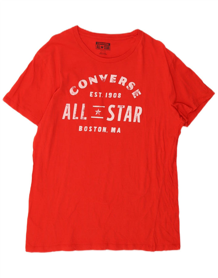 Męska koszulka Converse z grafiką, XL, czerwona