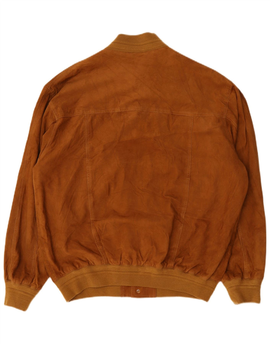 Vintage męska zamszowa kurtka bomber IT 56 3XL brązowa skóra