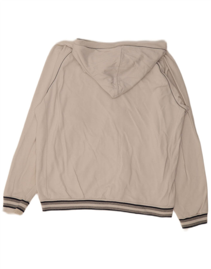 Męski sweter Champion z grafiką i zamkiem błyskawicznym, 2XL, biała bawełna