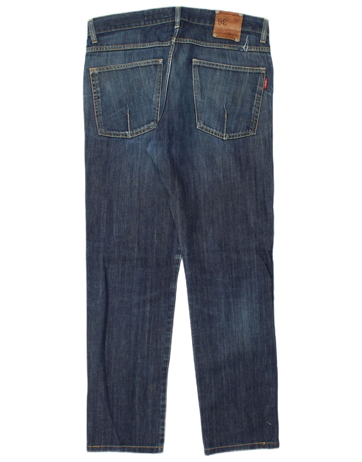 Daniele Alessandrini Męskie proste dżinsy W36 L31 Niebieska bawełna