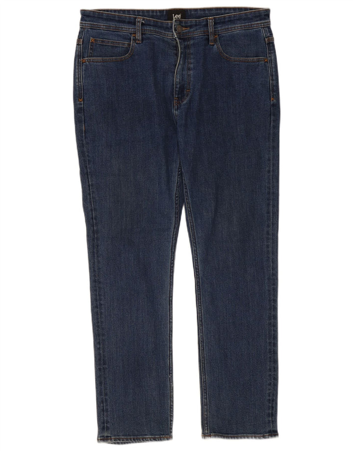 Damskie jeansy Lee Slim W34 L30 Niebieskie bawełniane
