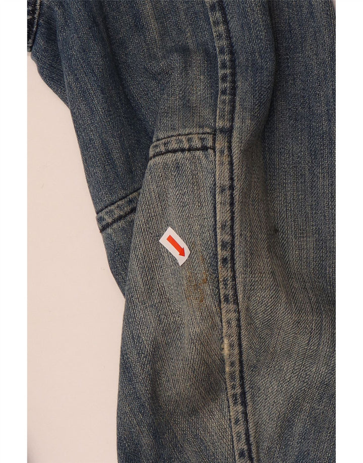 Vintage męska kurtka dżinsowa UK 38 średni niebieski