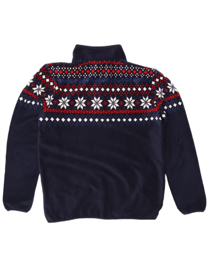 Męski dres TCM z zamkiem błyskawicznym, średni granatowy Fair Isle