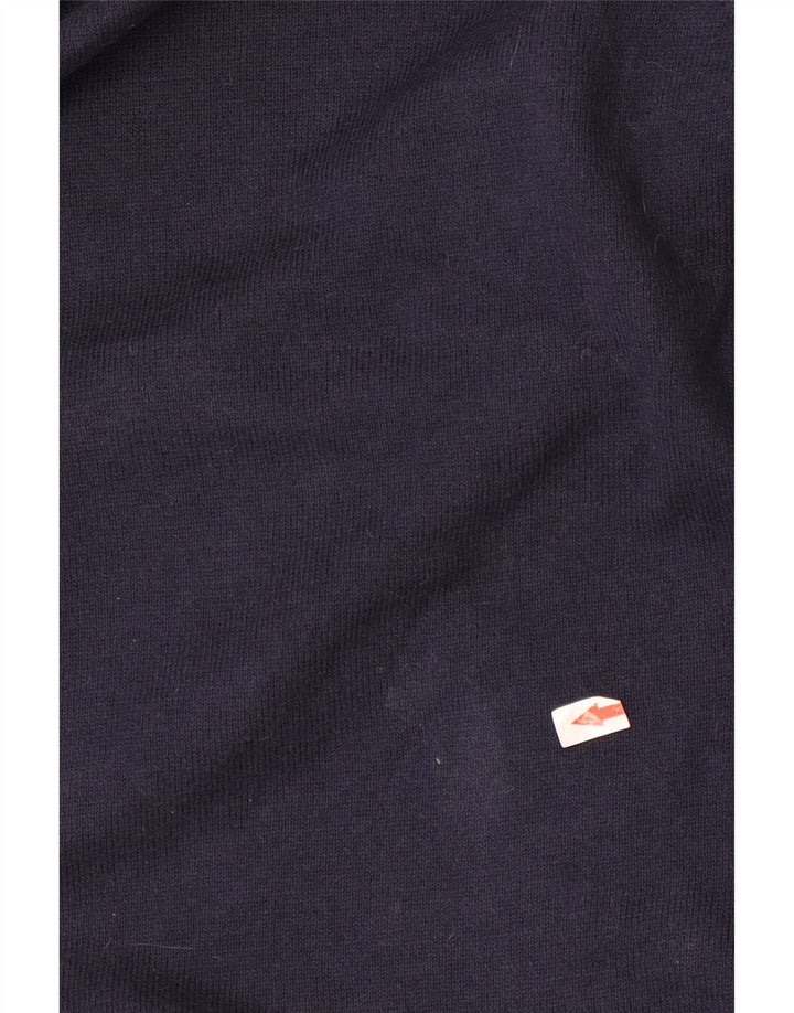 Męski sweter z dekoltem w kształcie litery V Eddie Bauer, średni granatowy, bawełniany