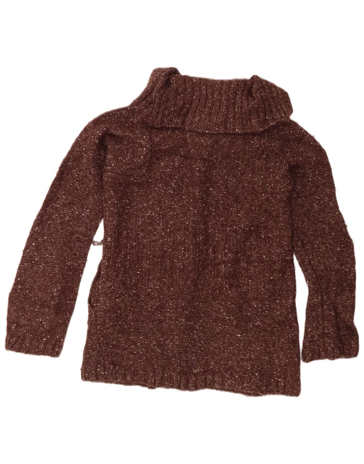 Sweter damski J. CREW UK 8, mały, brązowy, nakrapiany