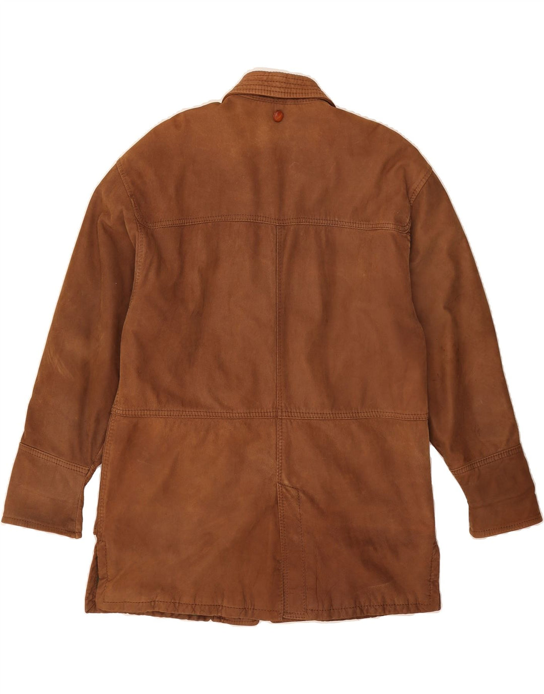 GARA Womens Suede Coat UK 18 XL Brown Vintage Gara and Second-Hand Gara from Messina Hembry 