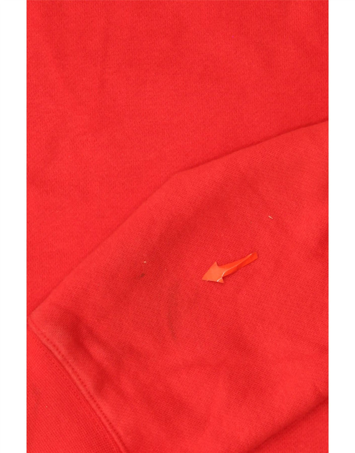 Męski sweter z kapturem Nike, mały, czerwony, bawełniany