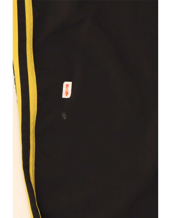 Męskie spodnie dresowe Adidas, duże, czarne, nylonowe