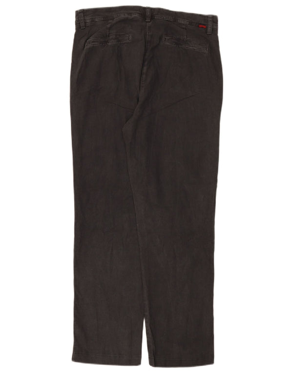 Damskie proste spodnie chino Kappa IT 42 Medium W30 L27 Szara bawełna