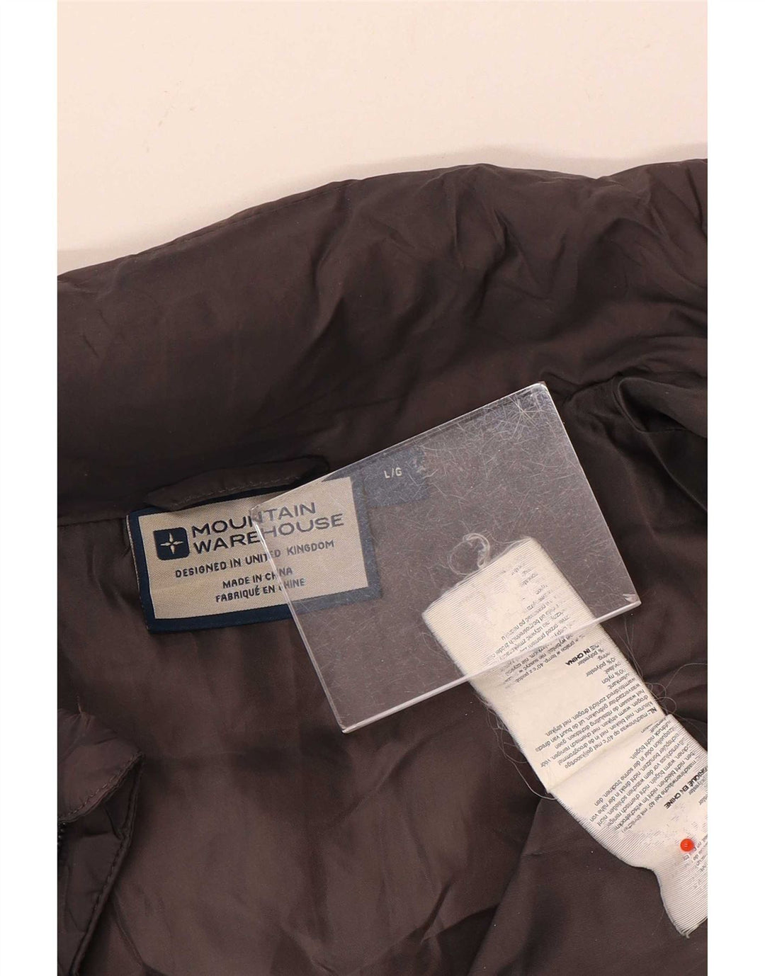 Męska ocieplana kurtka Mountain Warehouse UK 40, duży czarny nylon w bloki kolorów