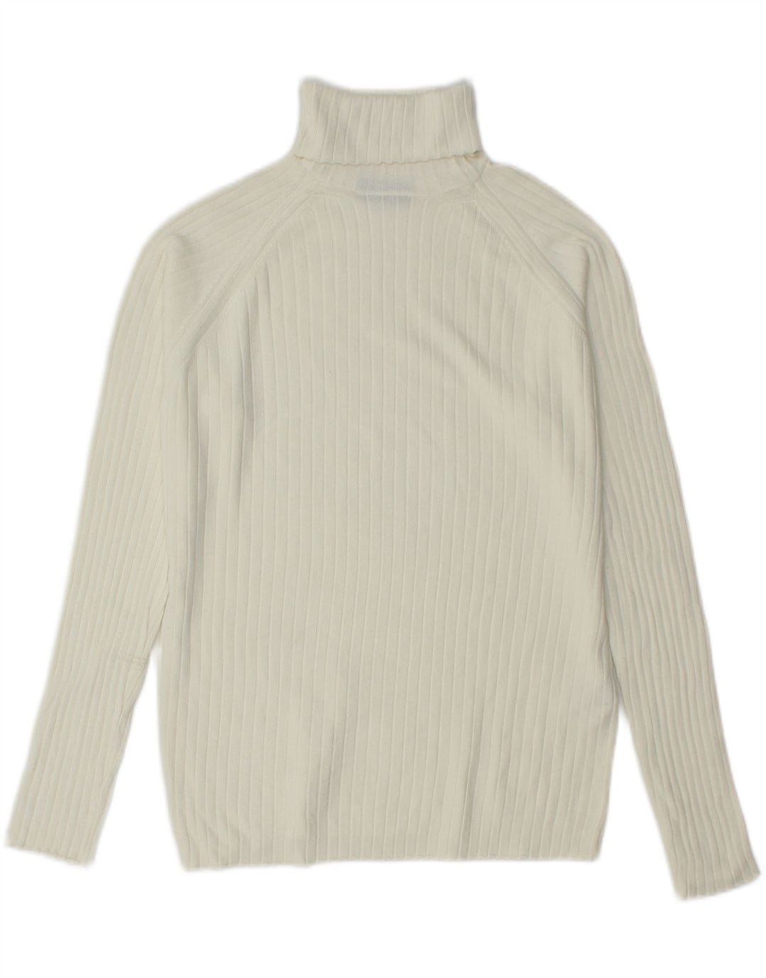 Męski sweter Zara z wywijanym dekoltem, mały, złamanej bieli, wiskoza