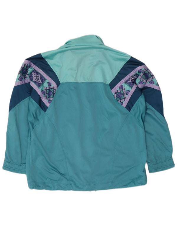 Męska kurtka dresowa Diadora z grafiką UK 38 Średniozielony geometryczny