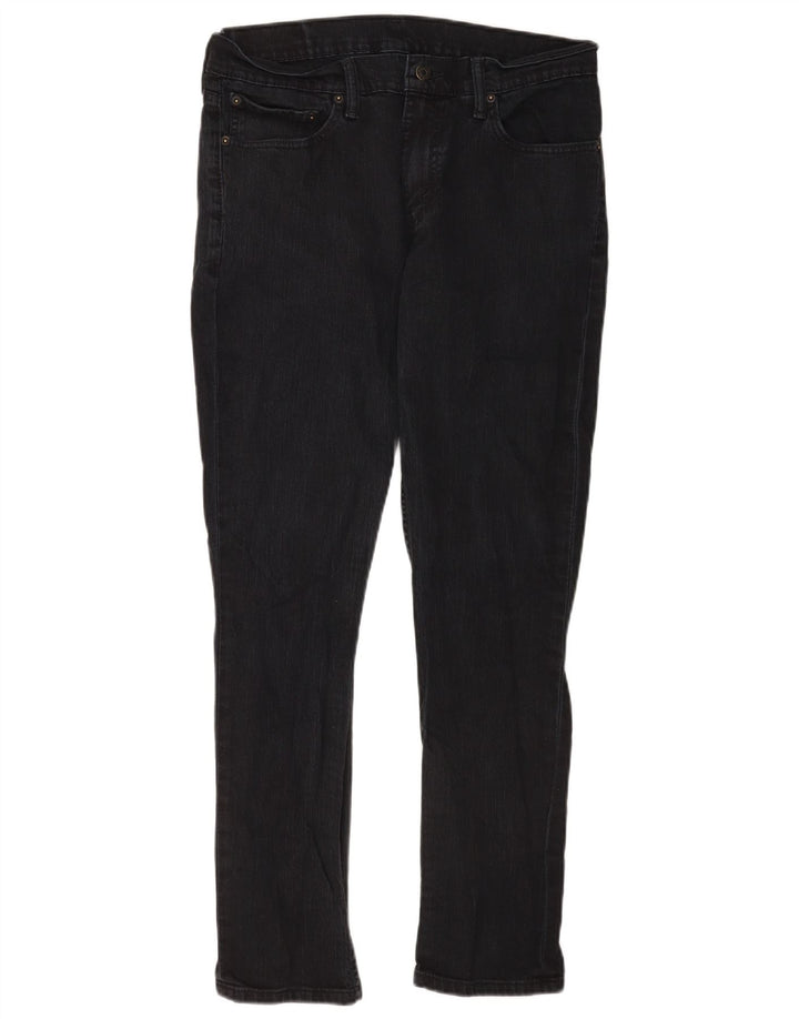 Męskie jeansy slim fit Levi's W33 L30 Czarna bawełna