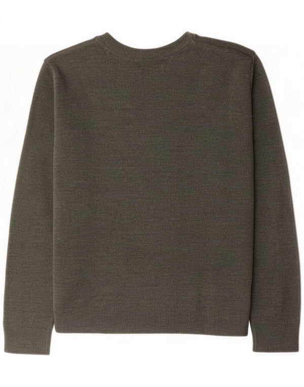 Marks & Spencer Męski sweter z dekoltem w kształcie litery V 2XL Khaki, akryl