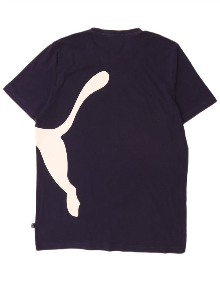 Męski T-shirt Puma z grafiką, duży, granatowy