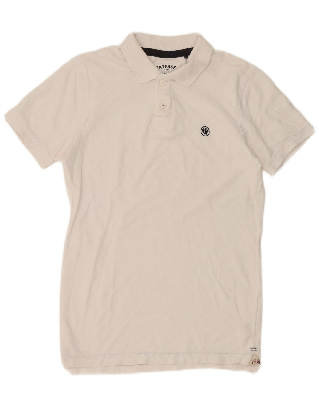 Męska koszulka polo Fat Face XS, biała, bawełniana