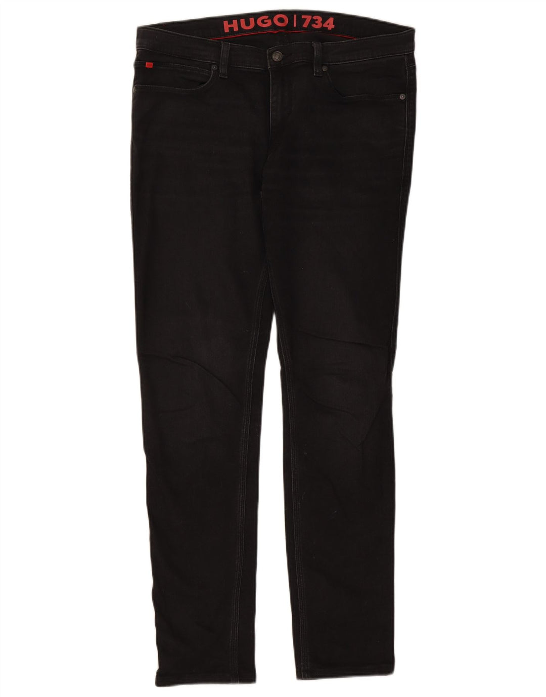 Męskie jeansy slim Hugo Boss W33 L31 Czarne bawełniane
