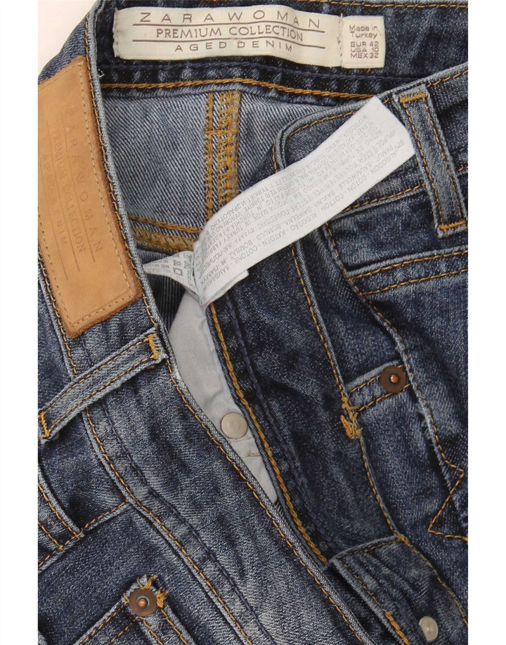 Jeansy damskie Bootcut Zara EU 42 Large W32 L32 Granatowa bawełna