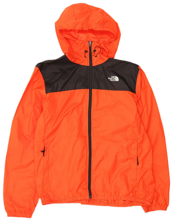 Męska kurtka przeciwdeszczowa z kapturem The North Face UK 40, duży pomarańczowy blok kolorów