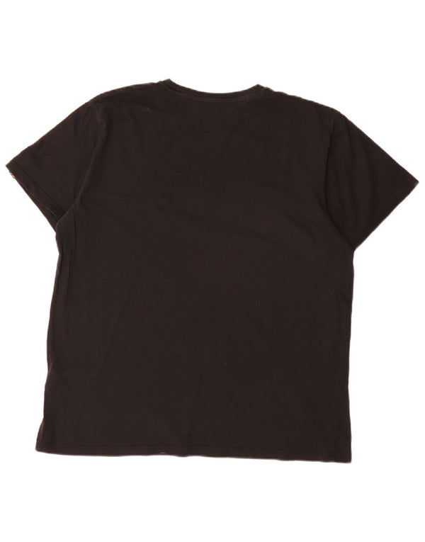 T-shirt męski Alpha Industries, duży, czarny, bawełniany