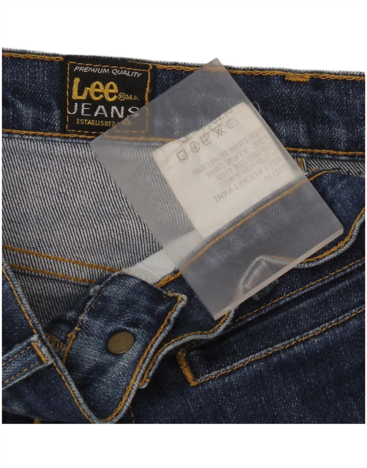 Damskie jeansy Lee Straight W32 L29 Niebieskie bawełniane
