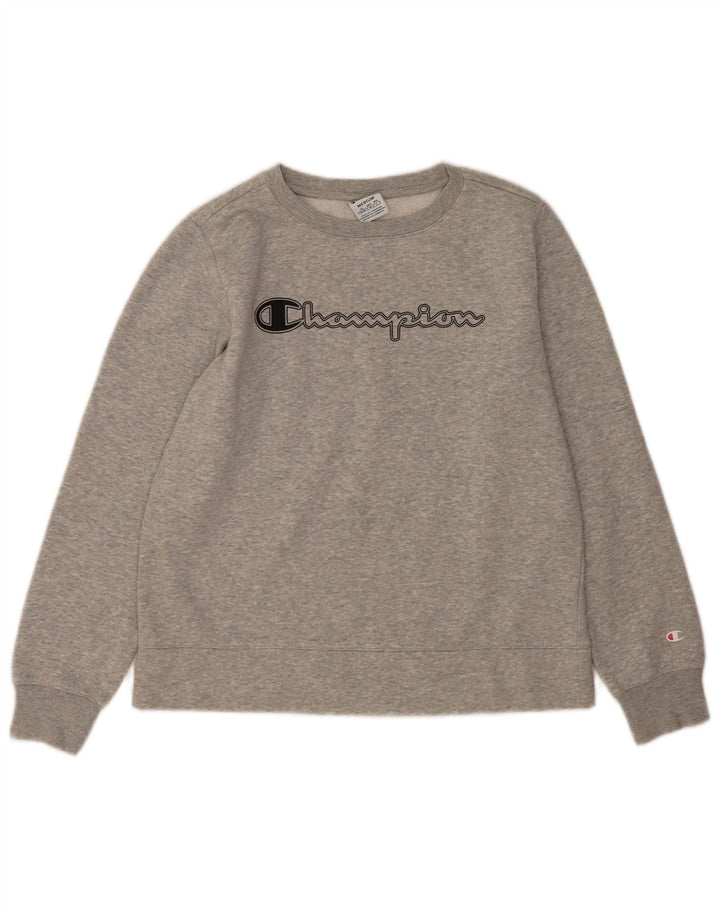 Damska bluza Champion Graphic Sweatshirt UK 14 Medium Grey Flecked