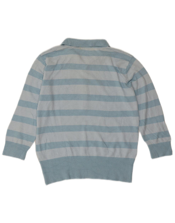Marks & Spencer Damski sweter polo UK 16, duże niebieskie paski