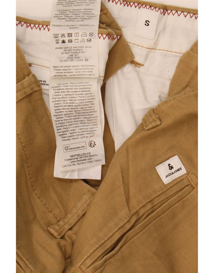 Męskie spodenki chino Jack & Jones, małe W32, brązowa bawełna