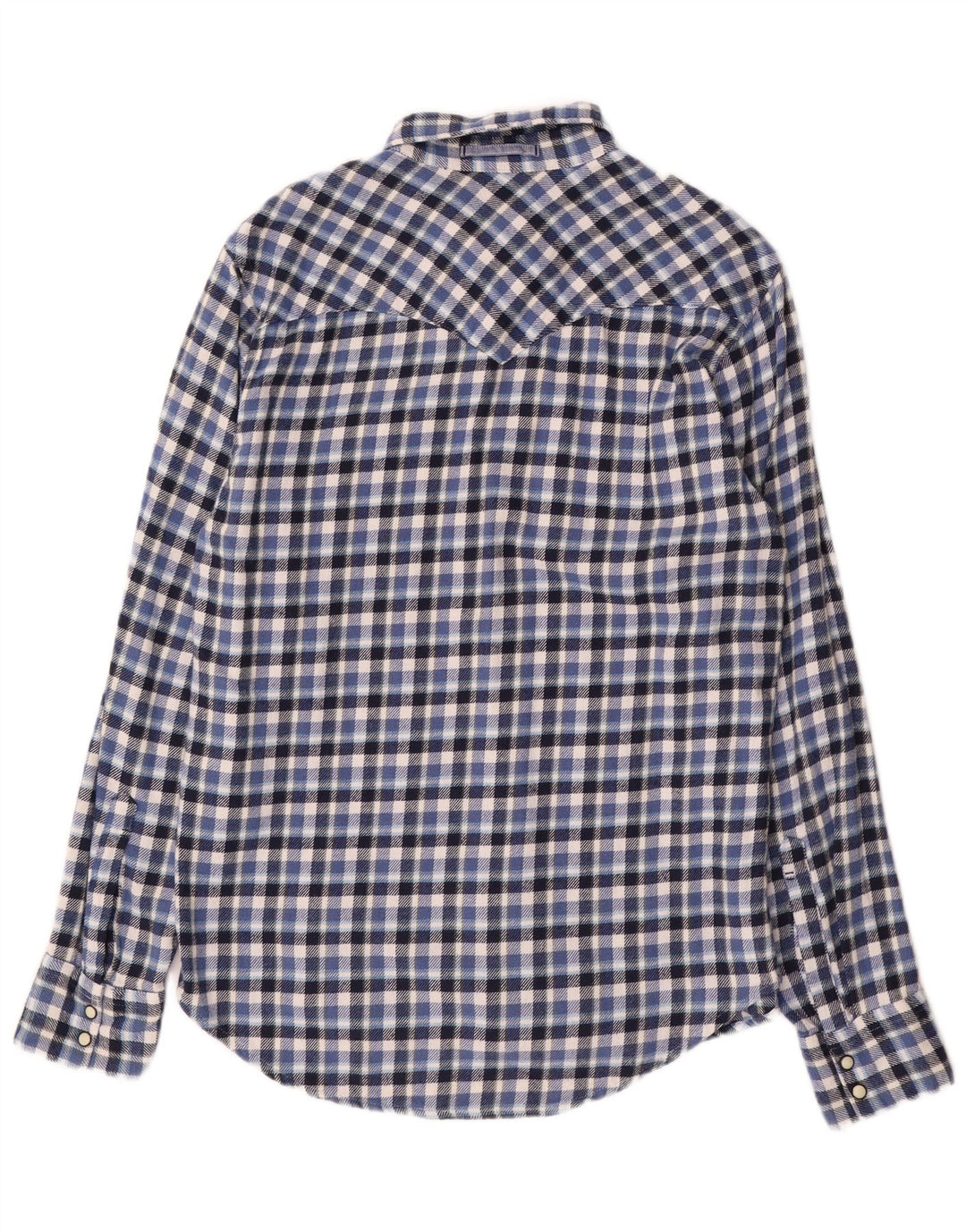 Męska koszula flanelowa Levi's Slim Fit, bawełniana w średnią niebieską kratkę