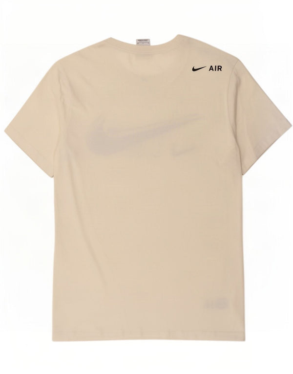 Męski T-shirt z grafiką Nike, mały, biały, bawełniany