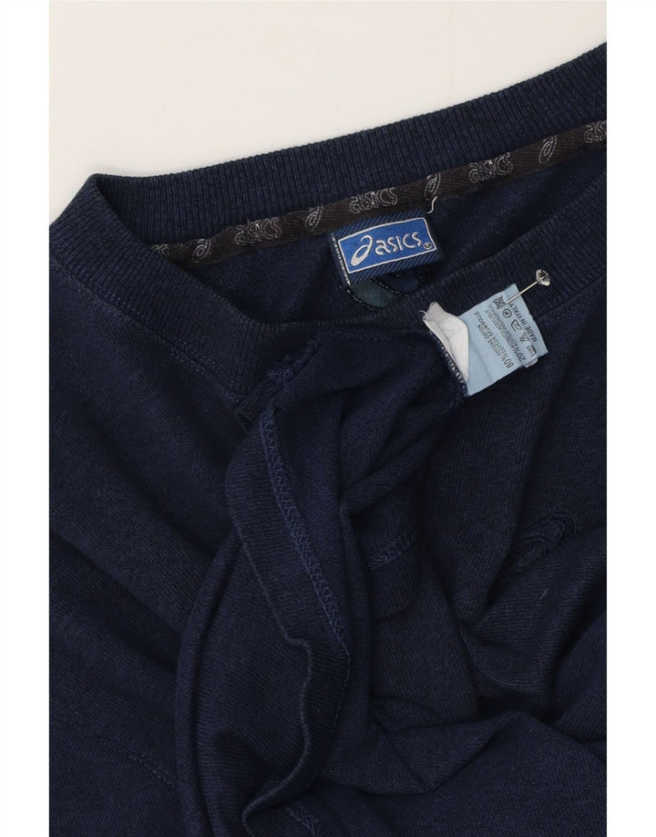 T-shirt męski Asics Top, średni, granatowy, bawełniany