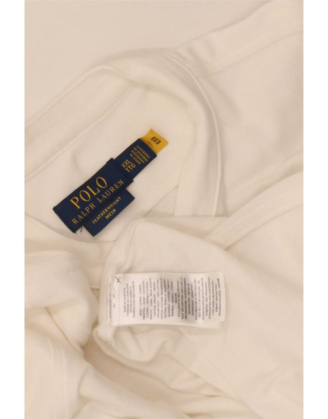 Koszula męska Polo Ralph Lauren 2XL Biała bawełna