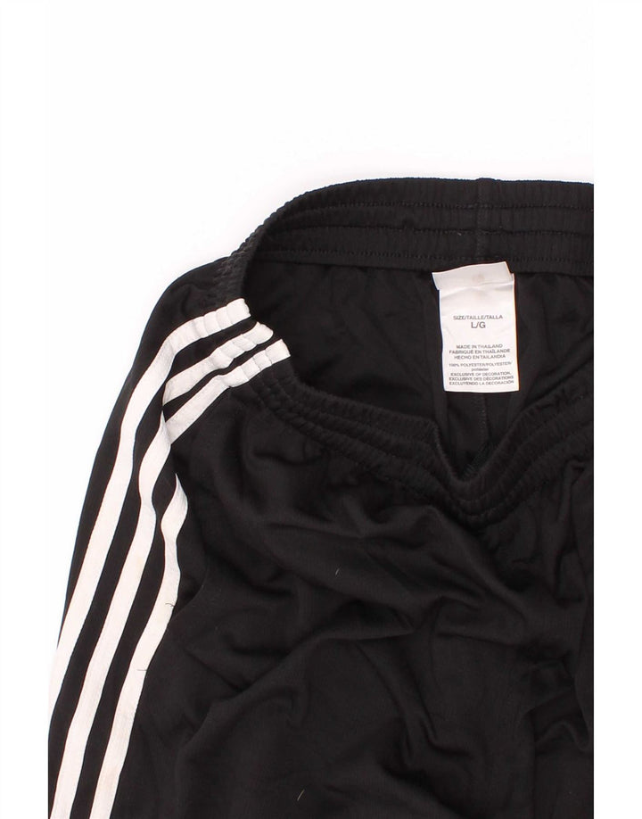 Chłopięce spodenki sportowe Adidas 13-14 lat, duże, czarne, poliestrowe