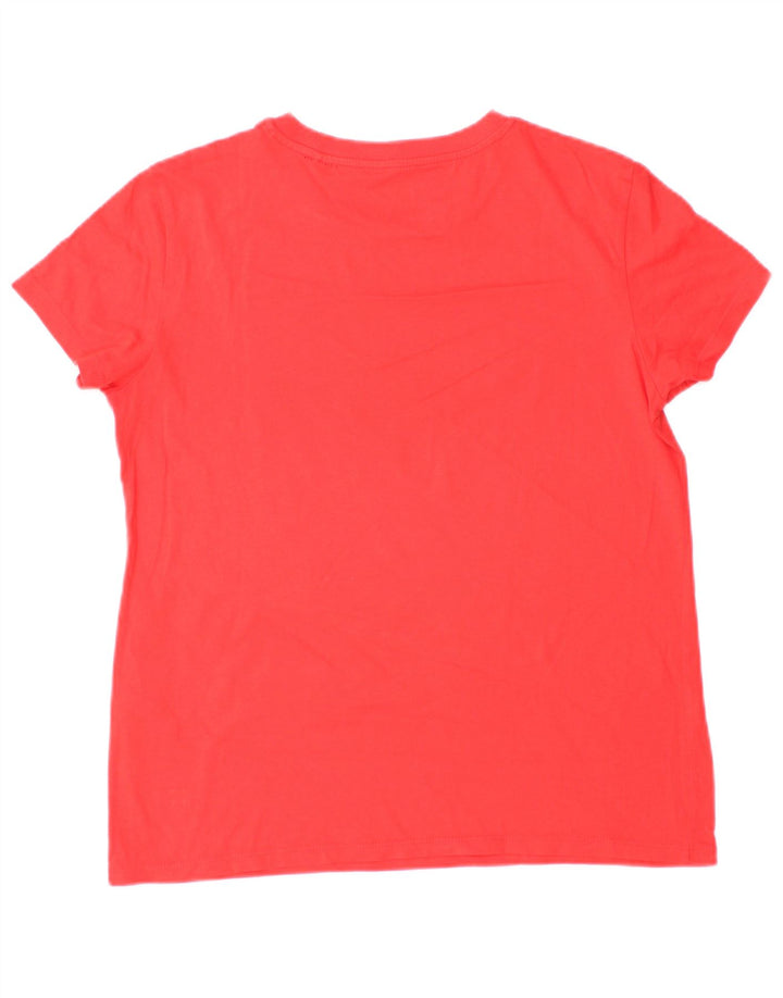 Damska koszulka oversize z grafiką Levi's Top UK 10 Small Red Cotton