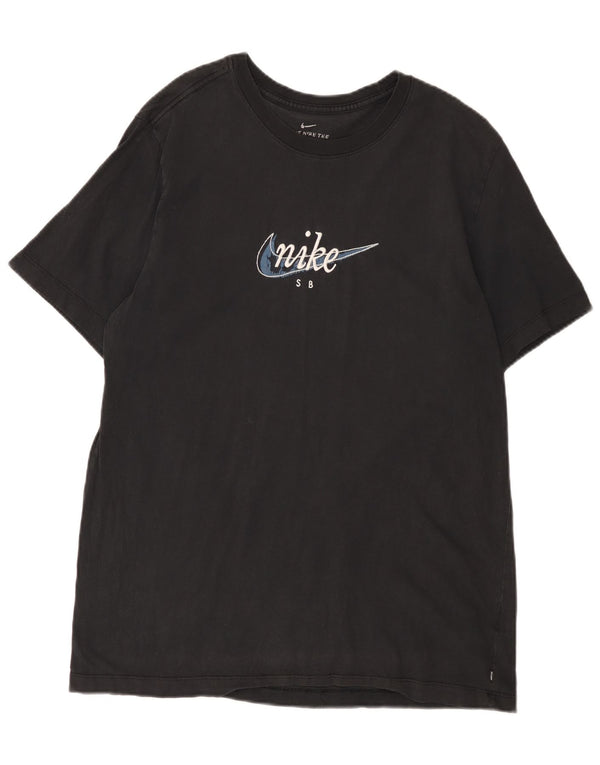Męski T-shirt z grafiką Nike, duży, czarny