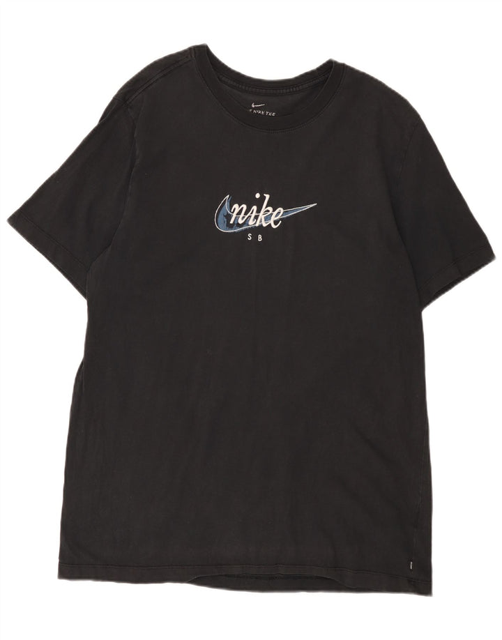 Męski T-shirt z grafiką Nike, duży, czarny