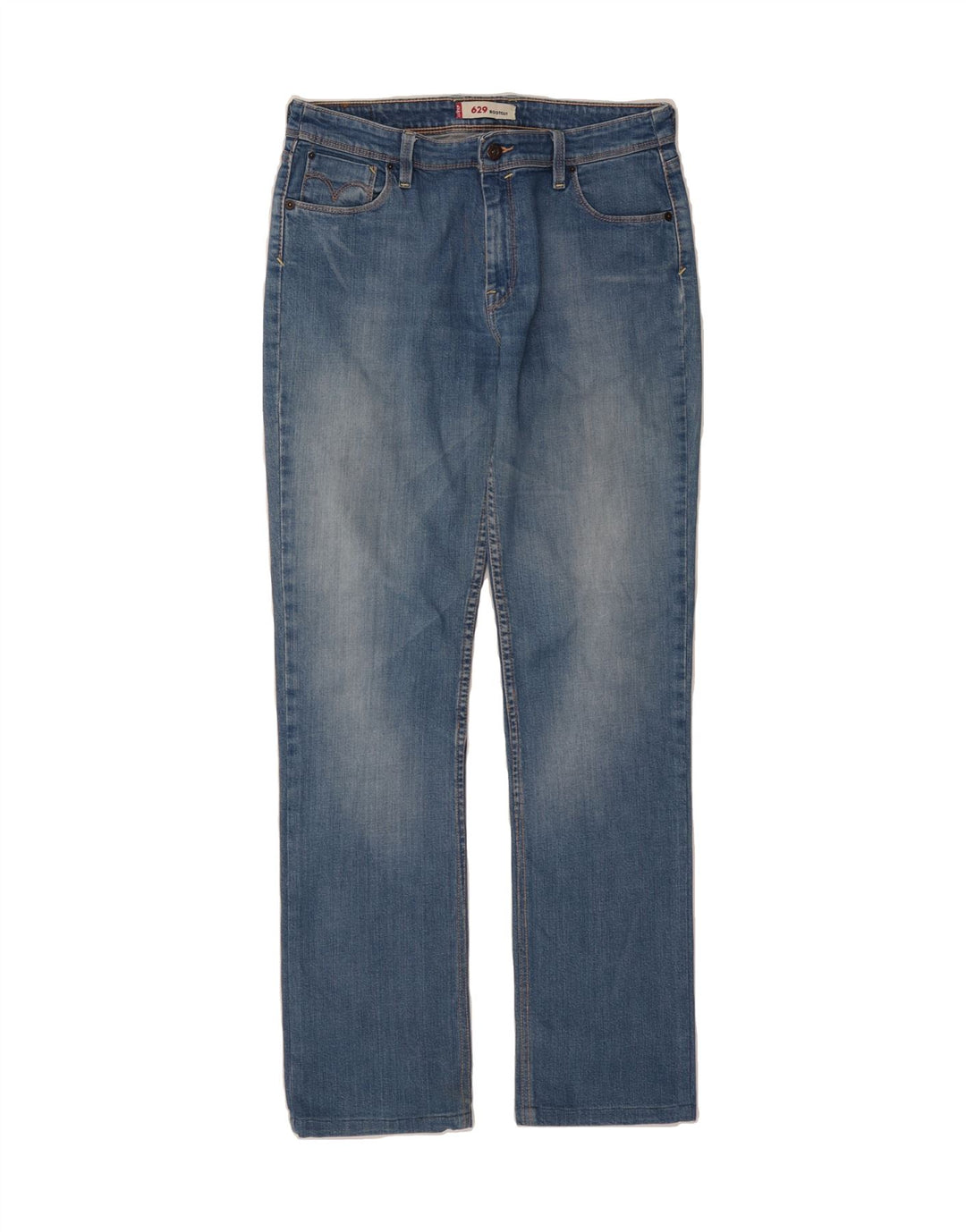 LEVI'S Womens 629 Straight Jeans W32 L34 Blue Cotton Vintage Levi's and Second-Hand Levi's from Messina Hembry 