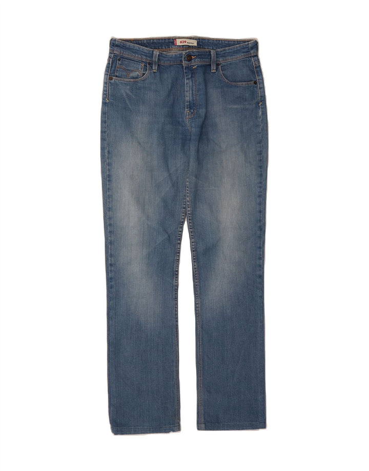 LEVI'S Womens 629 Straight Jeans W32 L34 Blue Cotton Vintage Levi's and Second-Hand Levi's from Messina Hembry 