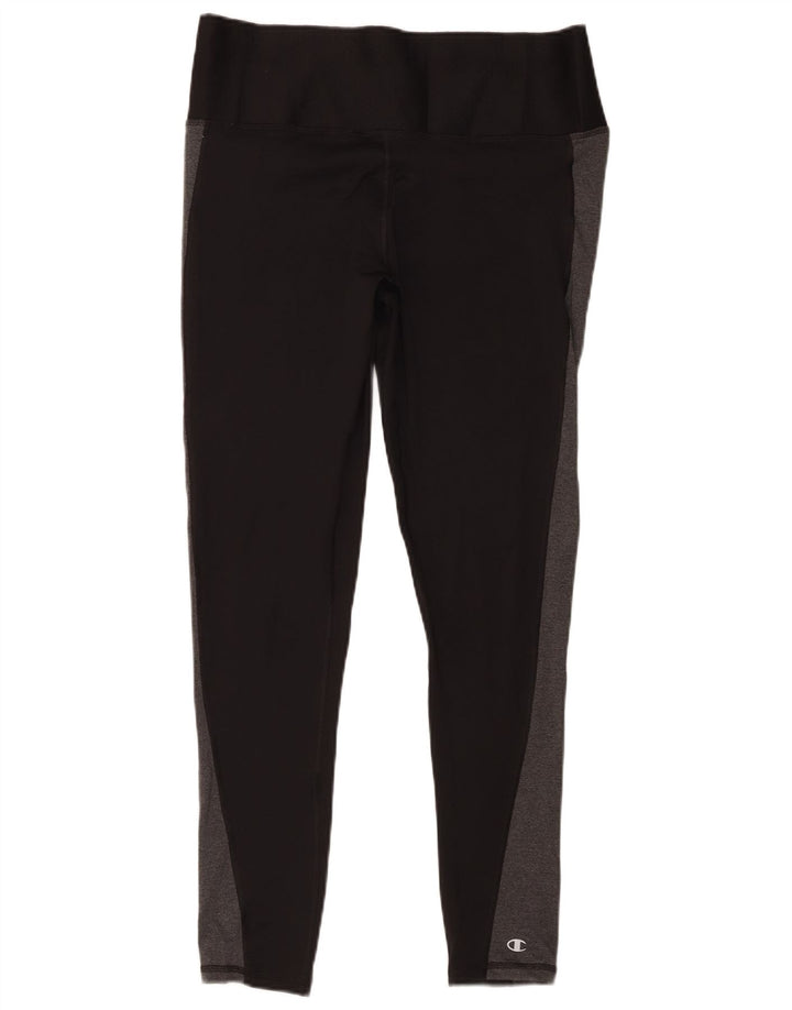 Legginsy damskie Champion UK 18 XL, czarny, poliester z blokami kolorów