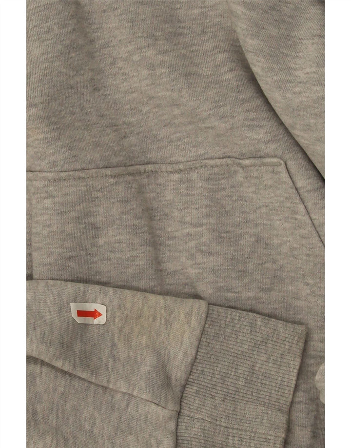 Damska bluza z kapturem Puma z grafiką UK 12, średnioszara, nakrapiana