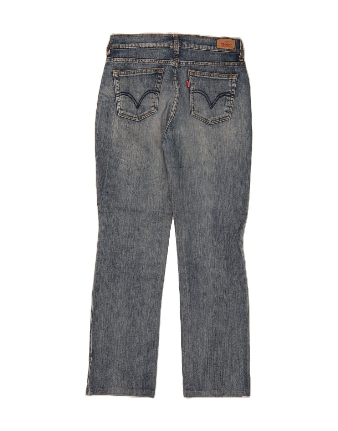 LEVI'S Womens Straight Jeans US 4 Small W27 L28 Blue Cotton Vintage Levi's and Second-Hand Levi's from Messina Hembry 