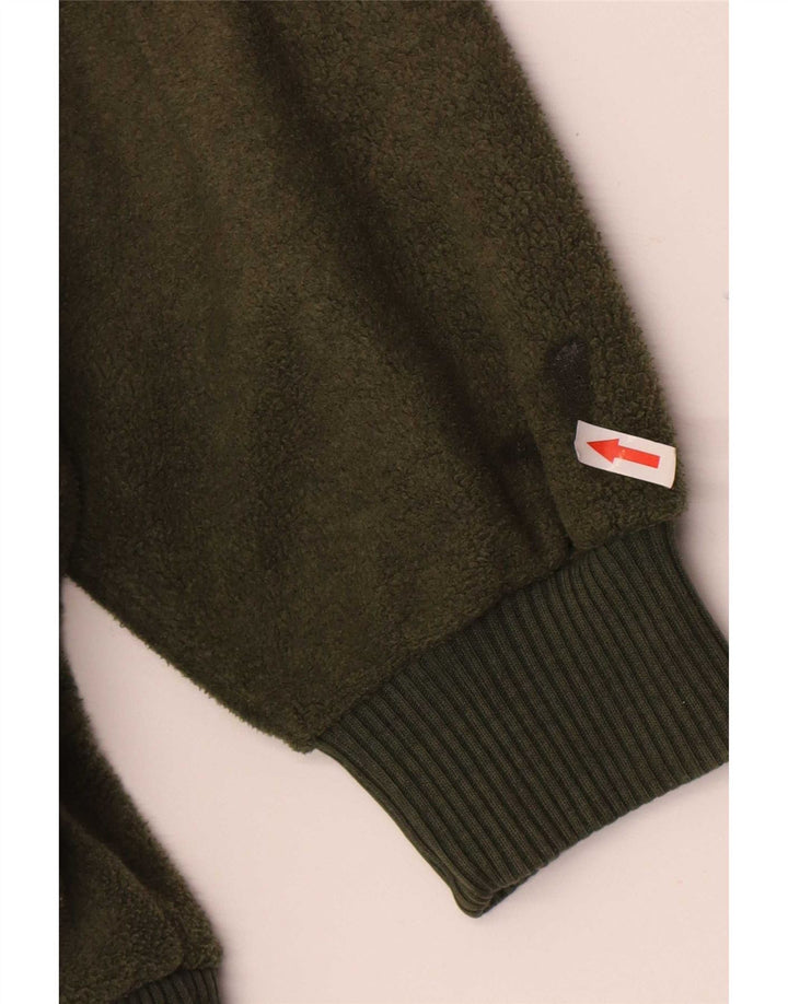 Męski sweter rozpinany Wrangler, średni zielony poliester