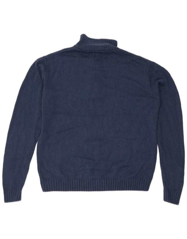 Męski sweter zapinany na zamek Pierre Cardin 2XL Granatowy akryl