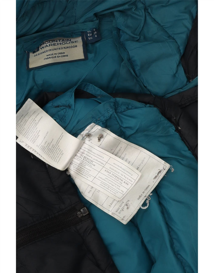 Damska ocieplana kurtka z kapturem Mountain Warehouse UK 8, mały, czarny poliester
