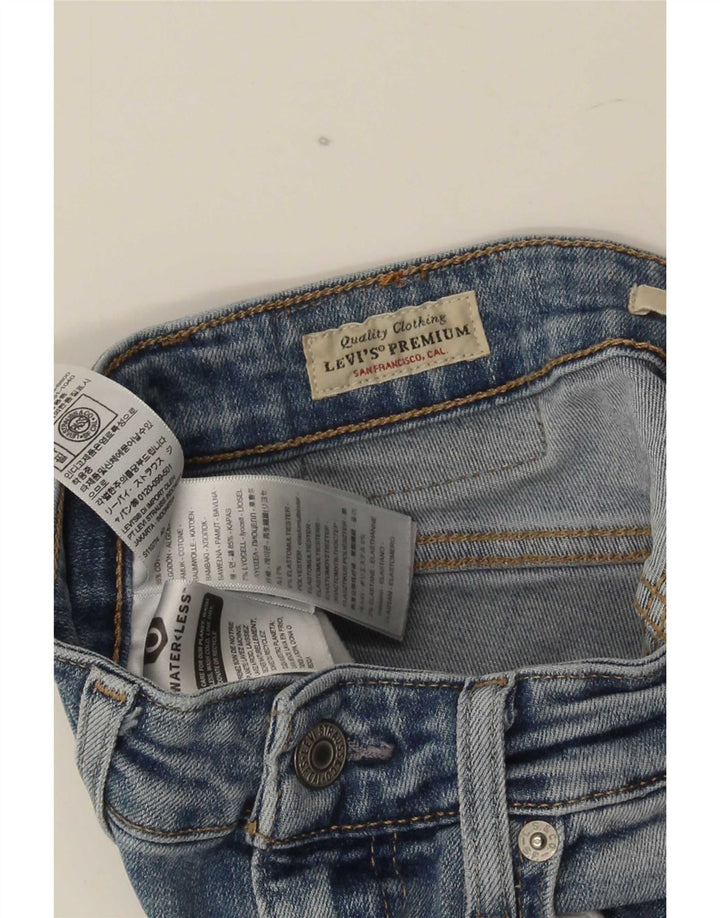 Damskie jeansy Levi's 726 Flared W26 L30 Niebieskie bawełniane